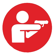 Shooting range icon